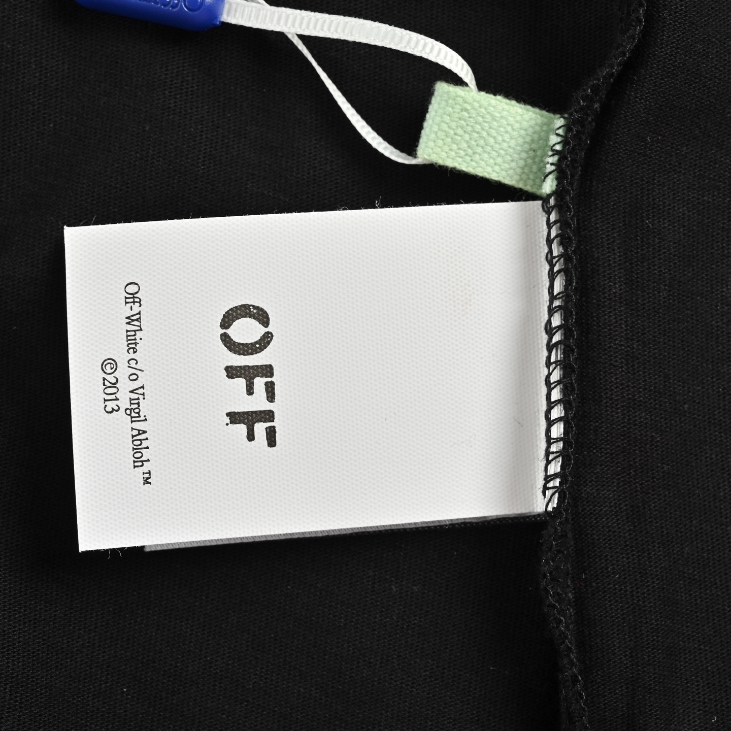OFF WHITE CO VIRGIL 做旧金属船锚印花短袖