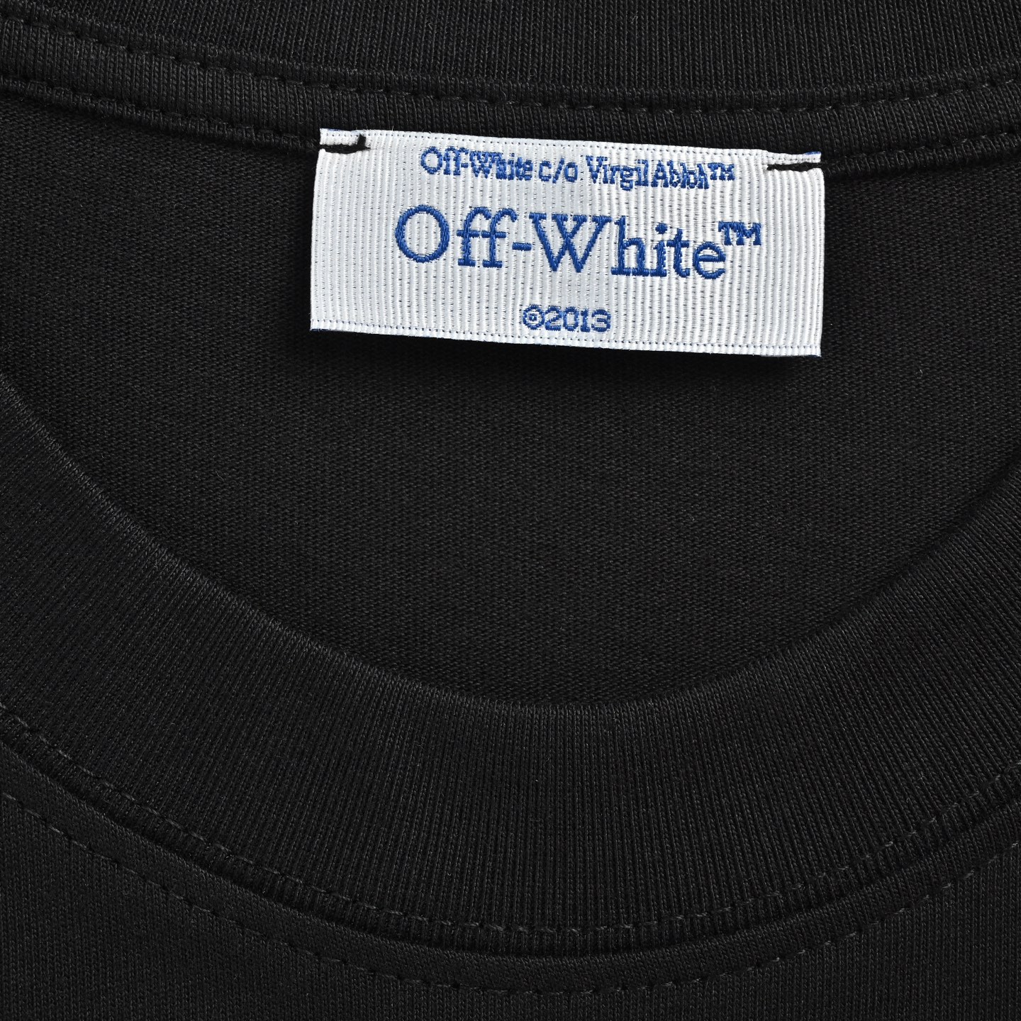 OFF WHITE CO VIRGIL 做旧金属船锚印花短袖