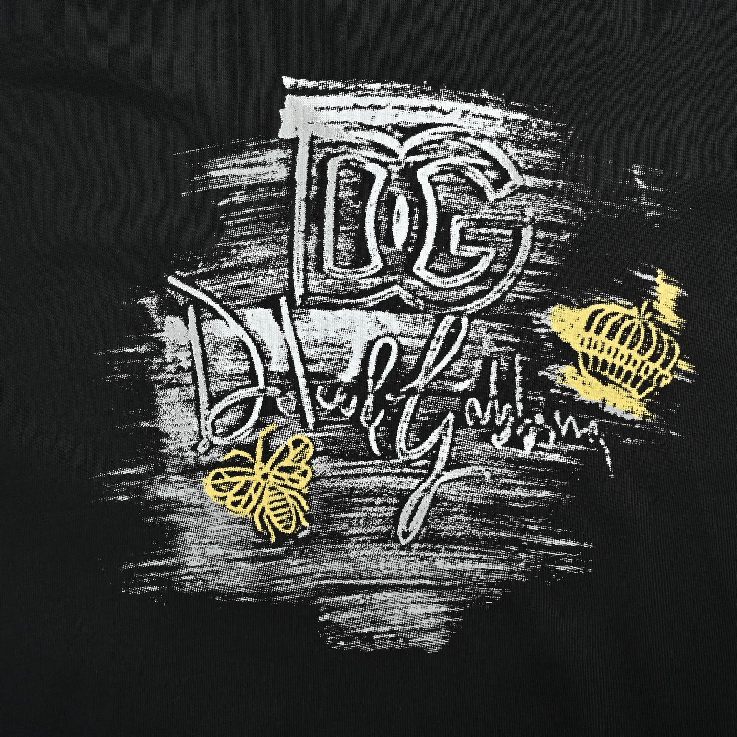 Dolce & Gabbana 杜嘉班纳 水墨涂鸦喷墨短袖 黑色 白色