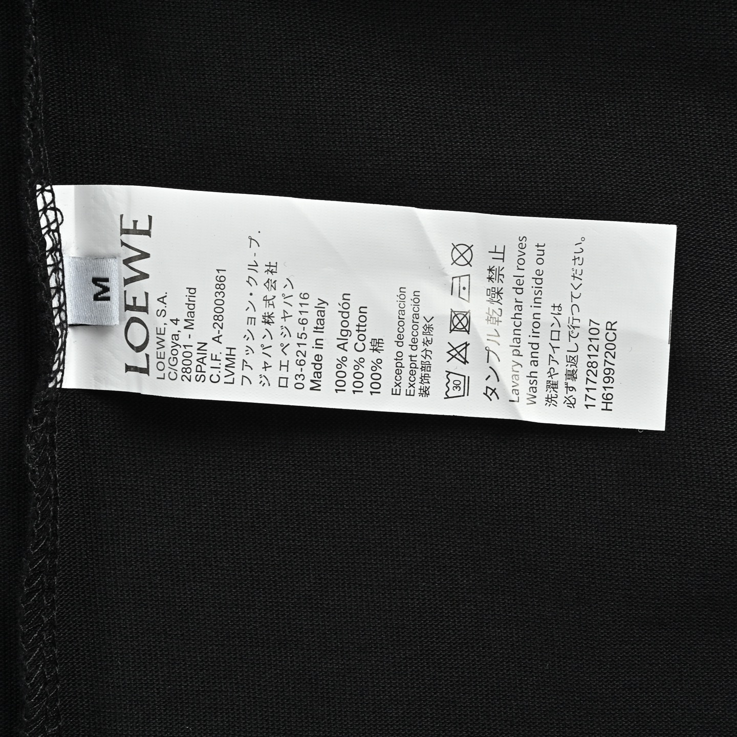 Loewe/罗意威 海浪logo印花短袖 黑色 白色-Top High Quatity Cheap Sneakers Fashion Clothing Clothes Bags handbags Shoes of all Brand wholesale With The best Quality And Beautiful Price from China Factory Chinese suppliers wholesaler seller Loewe/罗意威 海浪logo印花短袖 黑色 白色