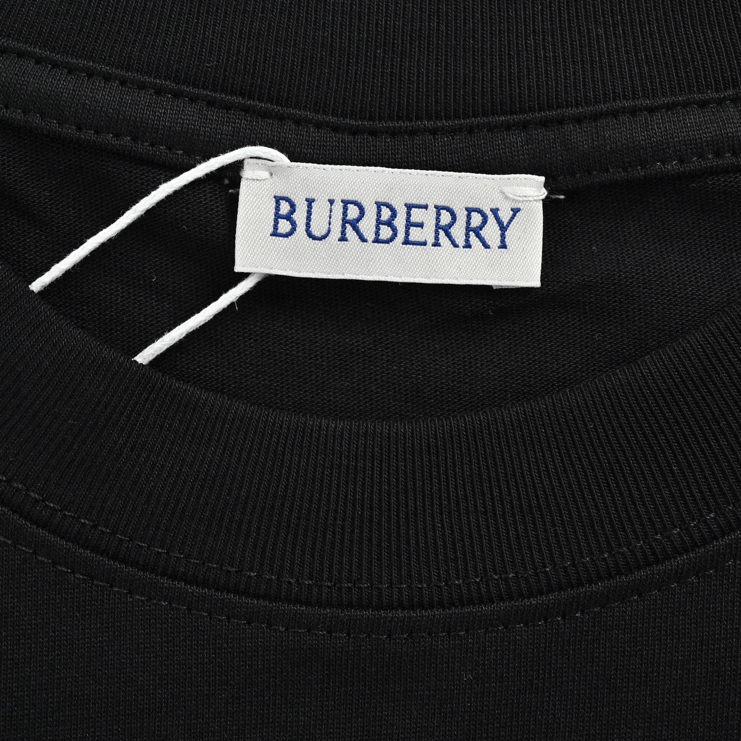 Burberry/巴宝莉 格纹骑士战马刺绣短袖 黑色 粉刺白色