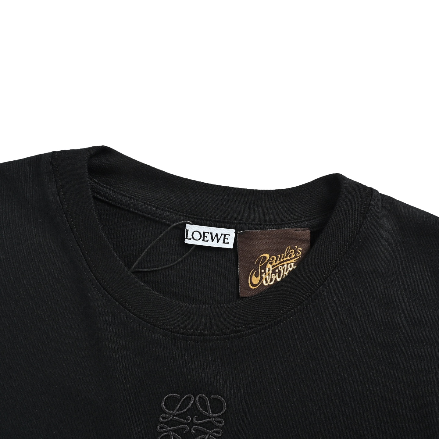 Loewe/罗意威 26ss 领口徽标logo刺绣短袖-Top High Quatity Cheap Sneakers Fashion Clothing Clothes Bags handbags Shoes of all Brand wholesale With The best Quality And Beautiful Price from China Factory Chinese suppliers wholesaler seller Loewe/罗意威 26ss 领口徽标logo刺绣短袖
