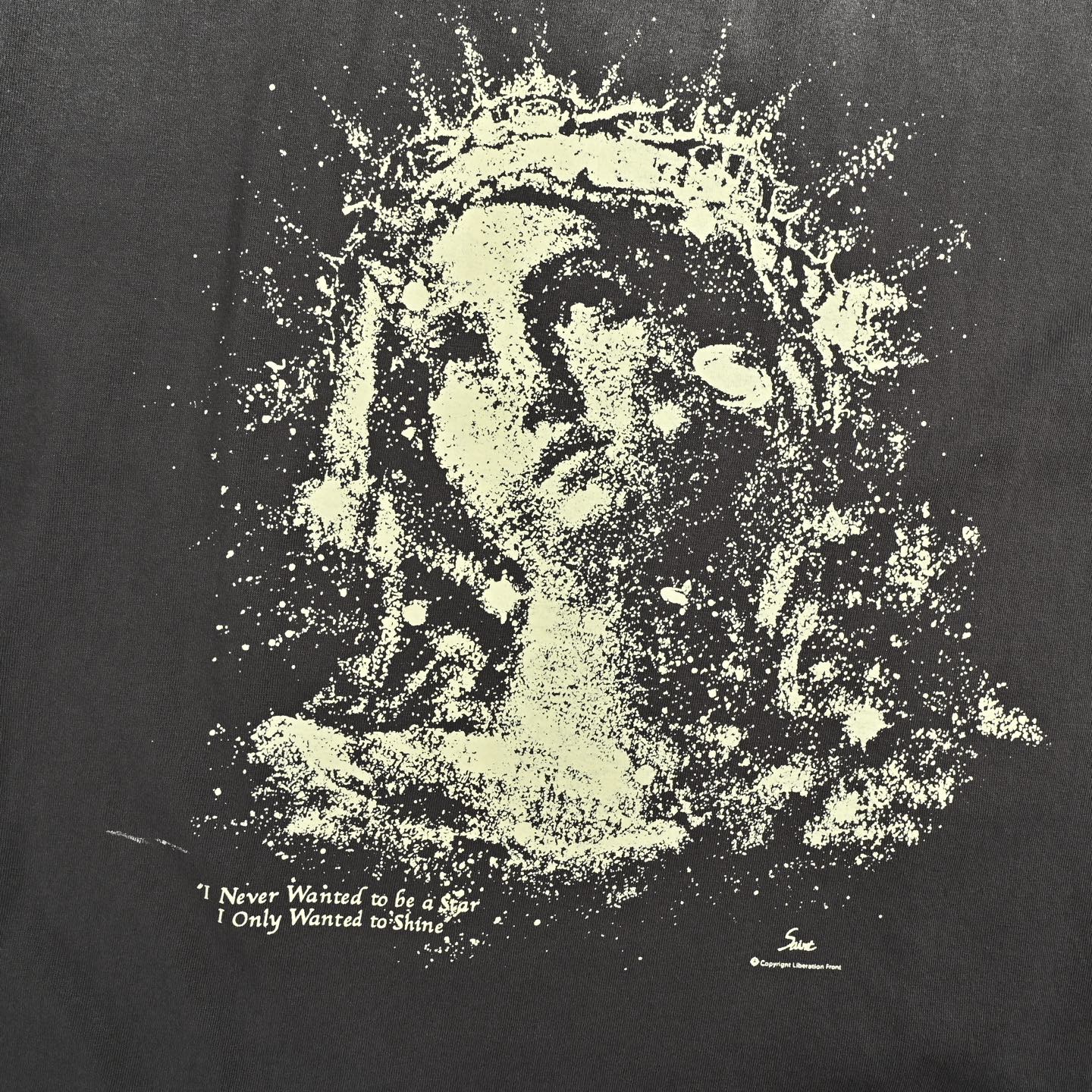 SAINT MICHAEL 夜光荆棘圣母印花短袖