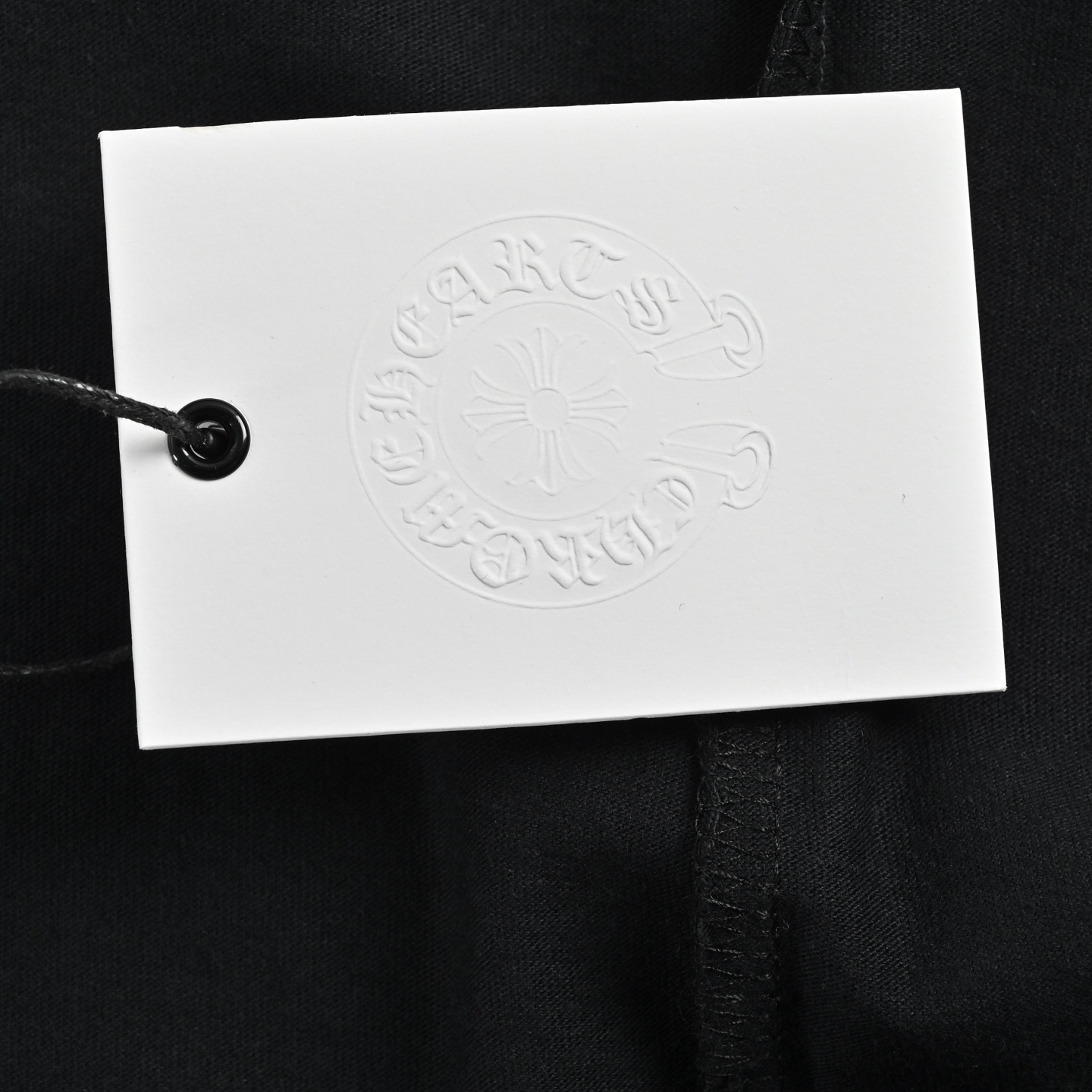 CHROME HEARTS/克罗心 十字花芒印花短袖黑