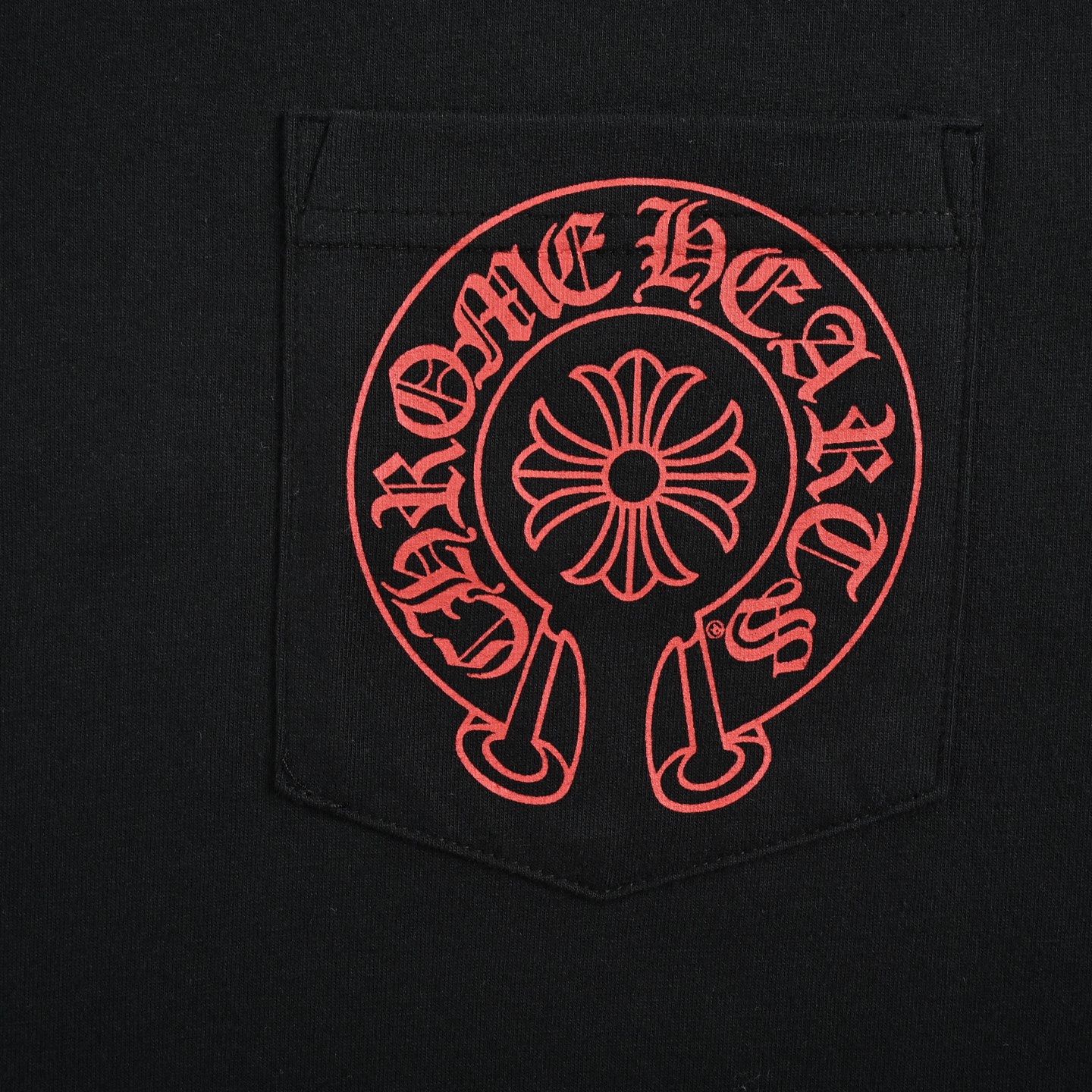 CHROME HEARTS/克罗心 十字花芒印花短袖黑