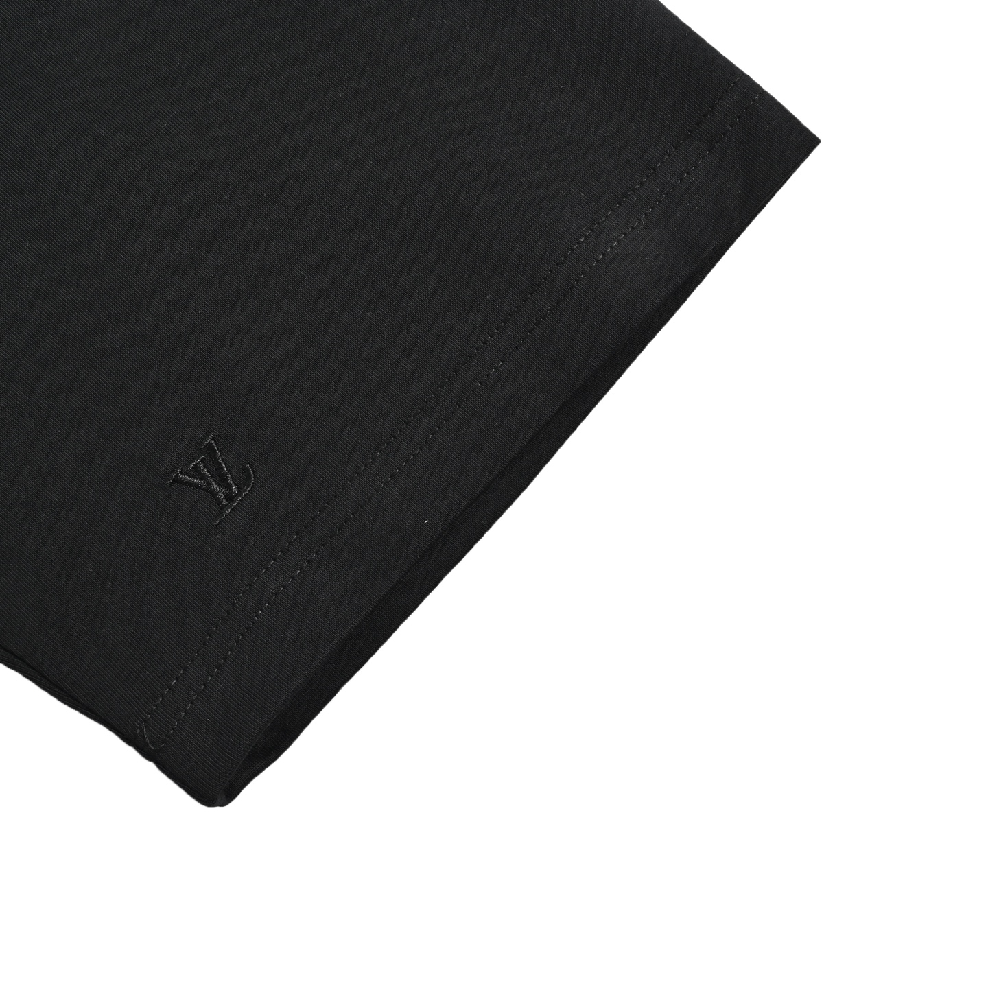 LouisVuitton/路易威登 26ss 全幅暗纹刺绣logo短袖 白色 黑色