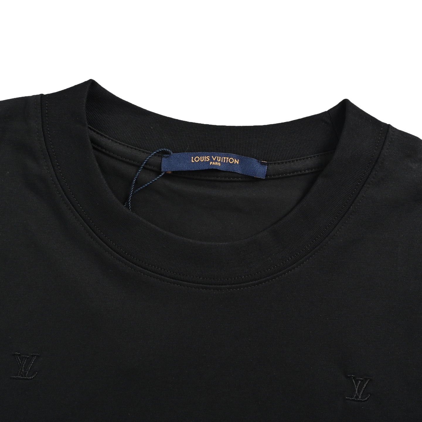 LouisVuitton/路易威登 26ss 全幅暗纹刺绣logo短袖 白色 黑色