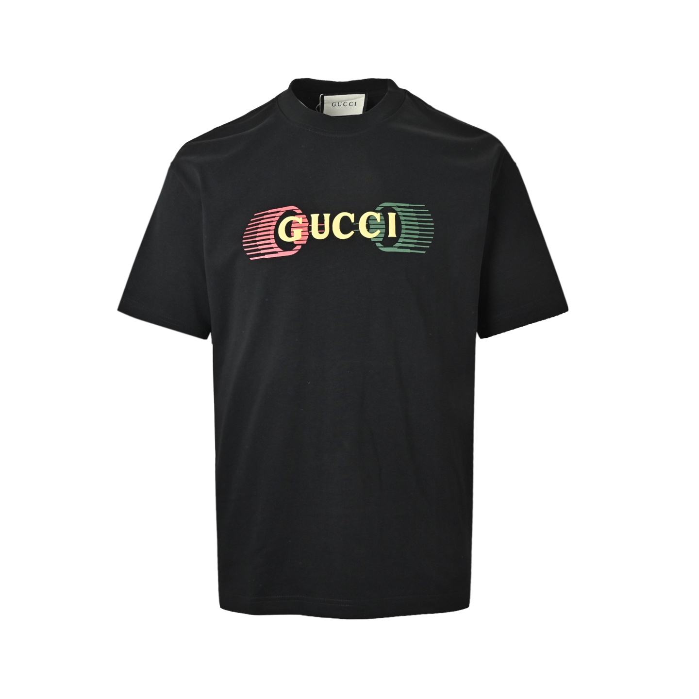 Gucci/古驰 霓虹字母印花短袖 黑色 白色 Gucci/古驰 霓虹字母印花短袖 黑色 白色