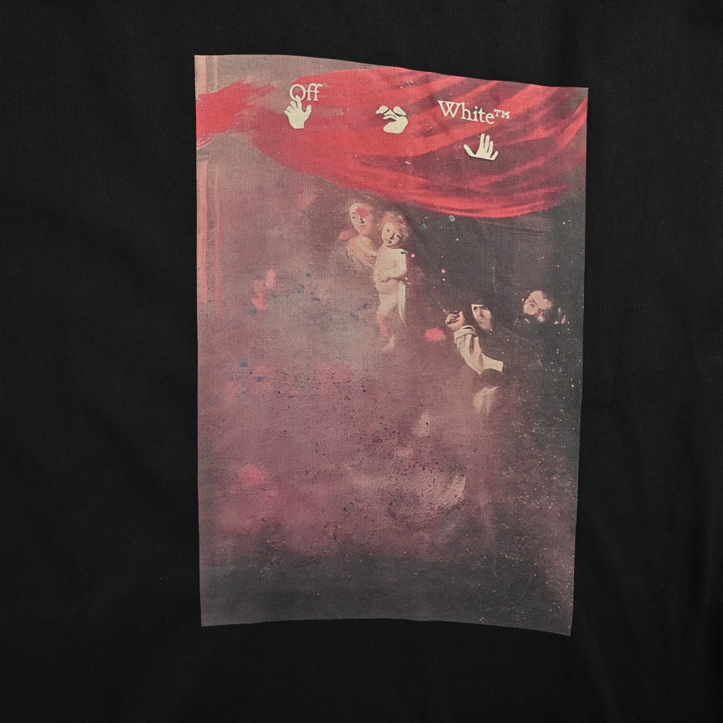 OFF WHITE 模糊油画箭头印花短袖 OFF WHITE 模糊油画箭头印花短袖