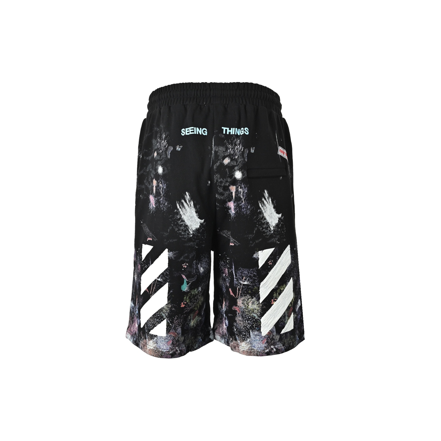 OFF WHITE 星空烟花泼墨短裤 OFF WHITE 星空烟花泼墨短裤