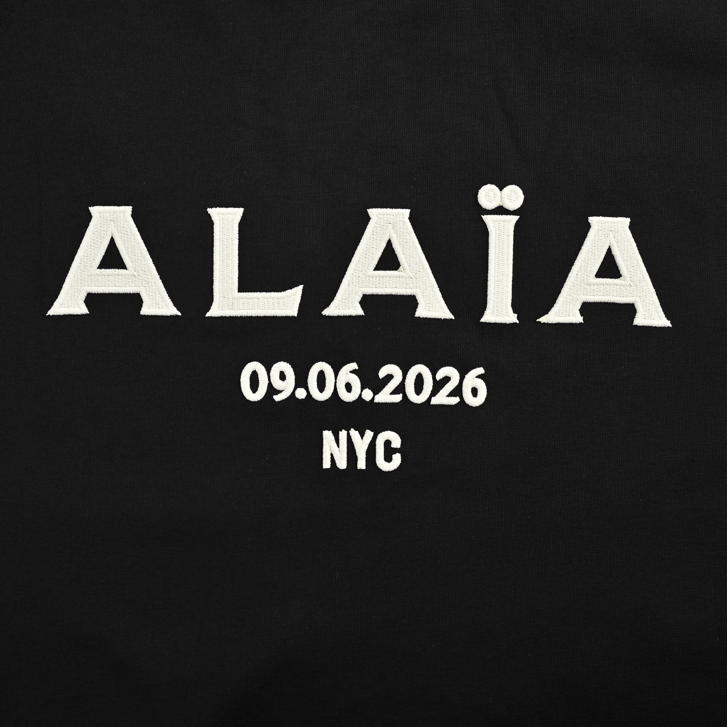 ALAIA 极简标语小众字母Logo短袖