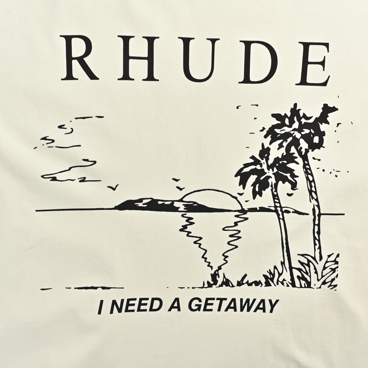 RHUDE万宝路落日沙滩印花美式复古短袖-Chinese UA Cheap High Quatity Brand Clothes Bags handbags Sneakers wholesale wholesaler seller from China Factory suppliers Fashion Clothing Shoes best Quality Beautiful Price RHUDE万宝路落日沙滩印花美式复古短袖
