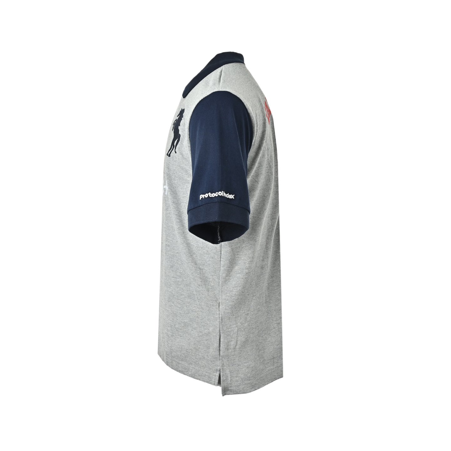 PROTOCOL拼色战马刺绣logo翻领短袖-Top High Quatity Cheap Sneakers Fashion Clothing Clothes Bags handbags Shoes of all Brand wholesale With The best Quality And Beautiful Price from China Factory Chinese suppliers wholesaler seller PROTOCOL拼色战马刺绣logo翻领短袖