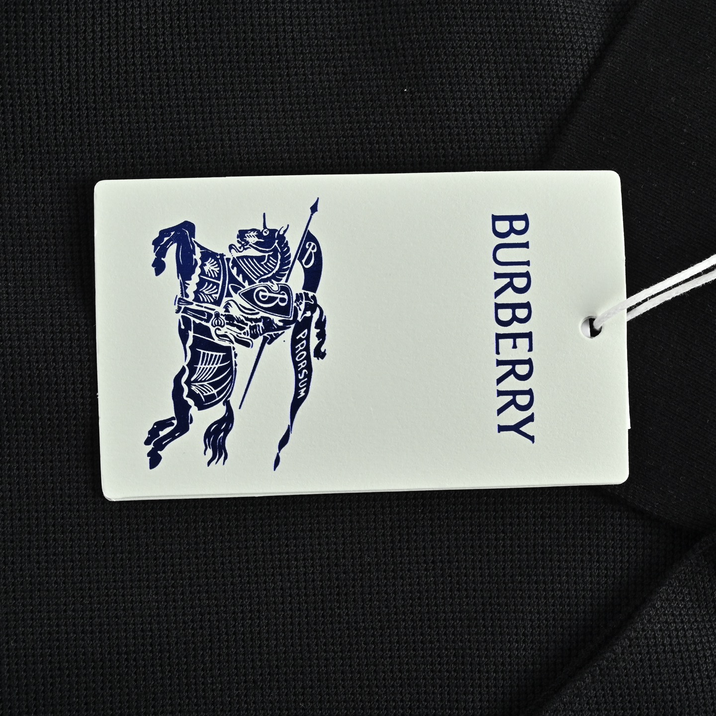 Burberry/巴宝莉 刺绣炫彩骑士战马Polo短袖 黑色 宝蓝 Burberry/巴宝莉 刺绣炫彩骑士战马Polo短袖 黑色 宝蓝