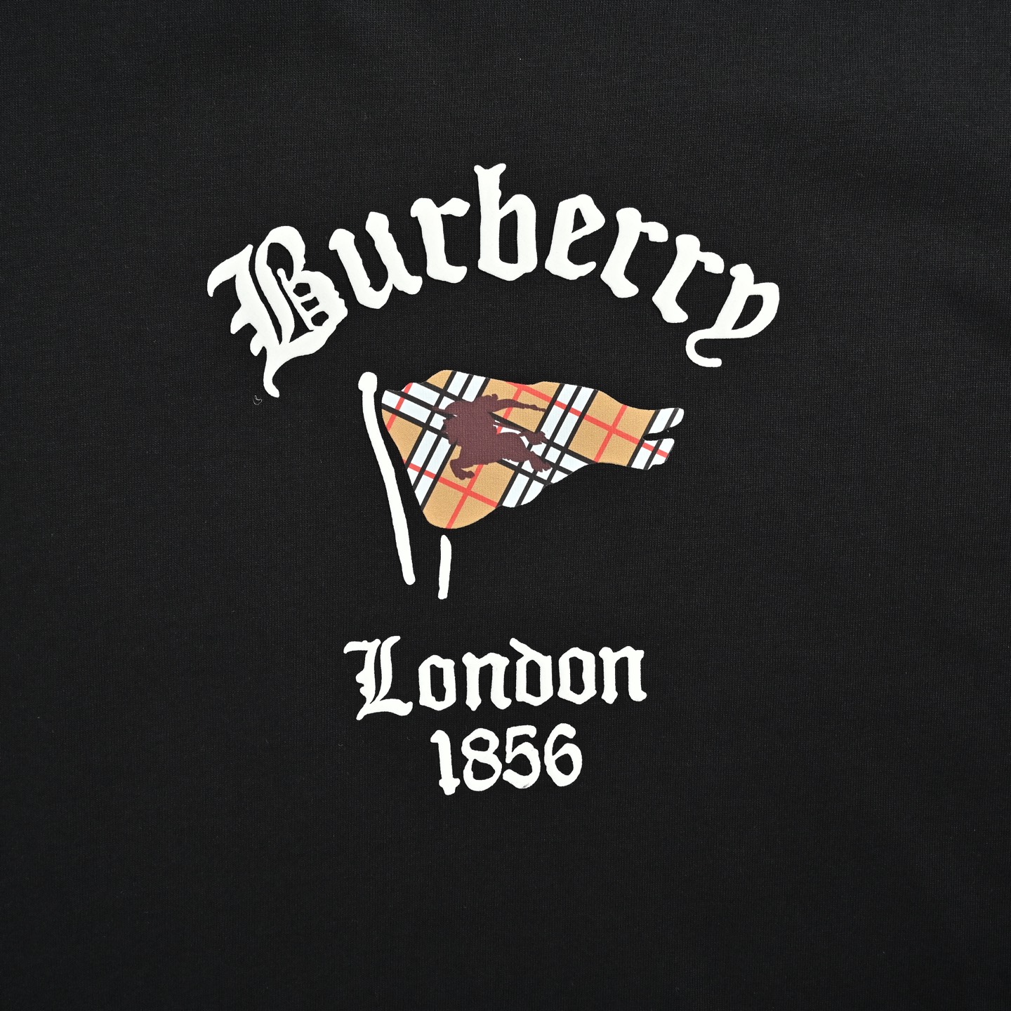 Burberry/巴宝莉 格纹旗子字母印花短袖 巴宝莉新款T恤