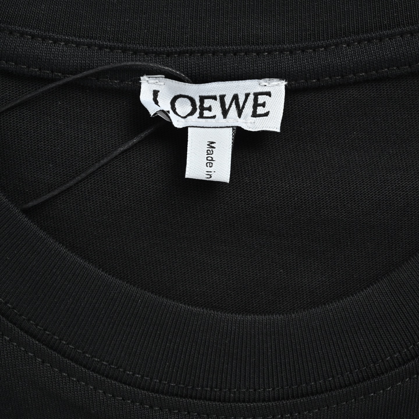 Loewe/罗意威 荧光粉刺绣字母logo短袖 黑色 杏色