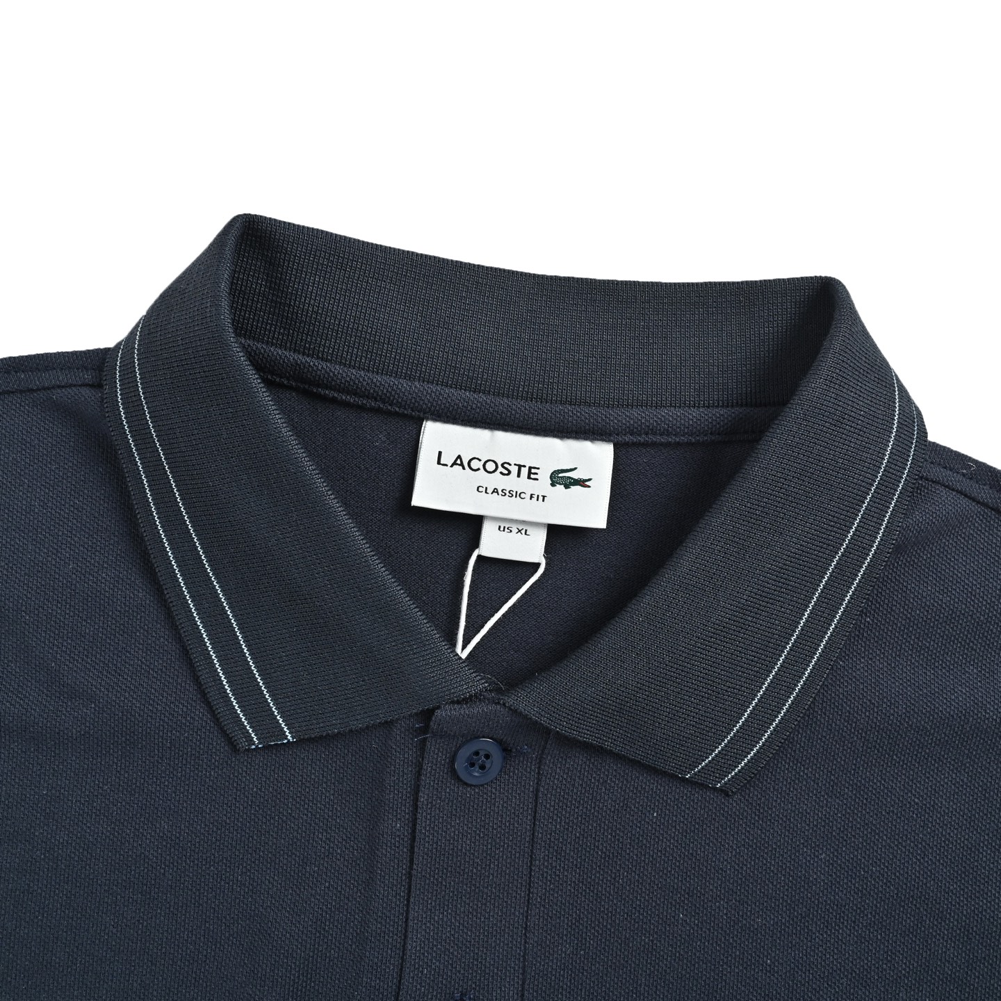 Lacoste/鳄鱼 金边鳄鱼刺绣Polo短袖 白色 藏青-Top High Quatity Cheap Sneakers Fashion Clothing Clothes Bags handbags Shoes of all Brand wholesale With The best Quality And Beautiful Price from China Factory Chinese suppliers wholesaler seller Lacoste/鳄鱼 金边鳄鱼刺绣Polo短袖 白色 藏青