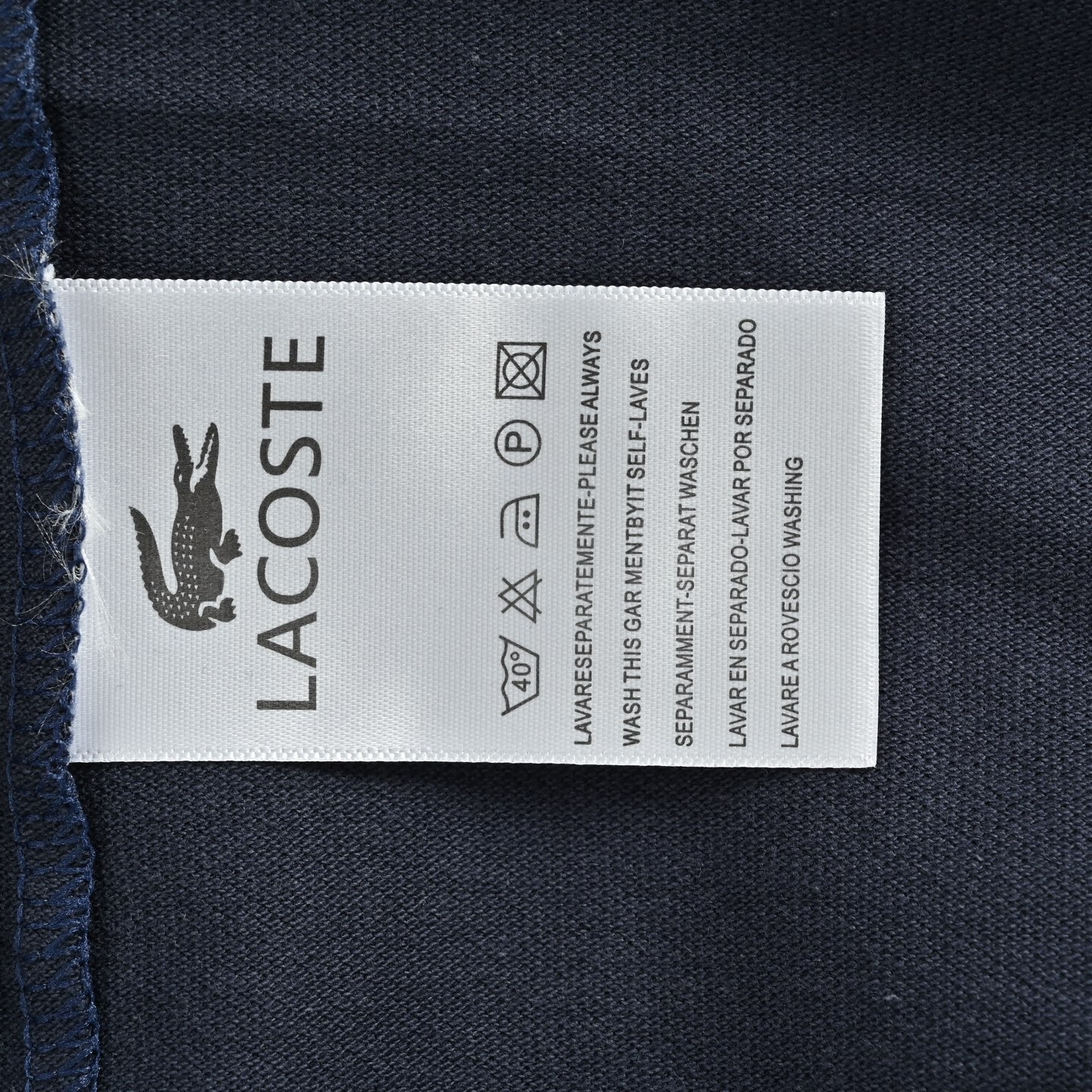 Lacoste/鳄鱼 金边鳄鱼刺绣Polo短袖 白色 藏青-Top High Quatity Cheap Sneakers Fashion Clothing Clothes Bags handbags Shoes of all Brand wholesale With The best Quality And Beautiful Price from China Factory Chinese suppliers wholesaler seller Lacoste/鳄鱼 金边鳄鱼刺绣Polo短袖 白色 藏青