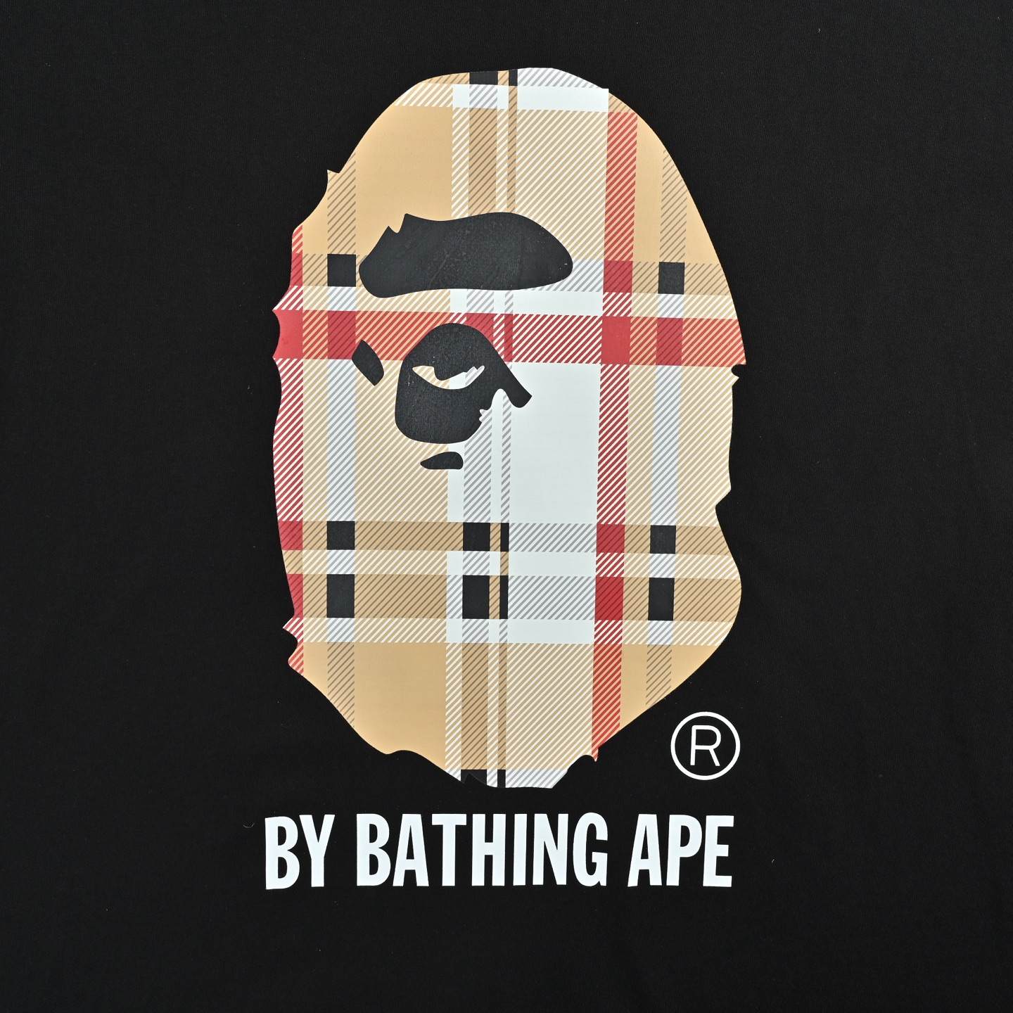 BAPE 格纹猿人头字母印花短袖 黑色 白色-Top High Quatity Cheap Sneakers Fashion Clothing Clothes Bags handbags Shoes of all Brand wholesale With The best Quality And Beautiful Price from China Factory Chinese suppliers wholesaler seller BAPE 格纹猿人头字母印花短袖 黑色 白色