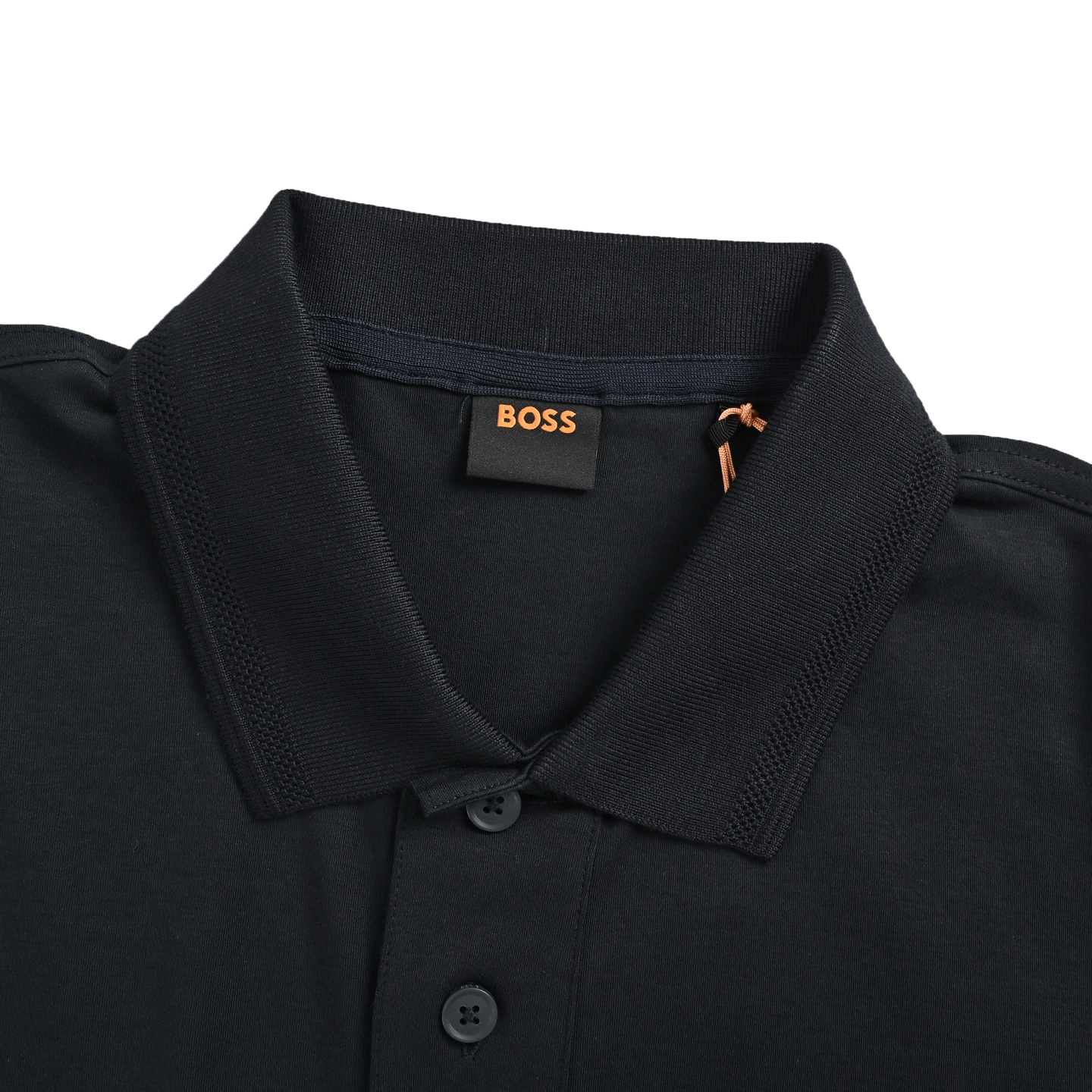 Boss 纯色刺绣小标Polo短袖 深宝蓝
