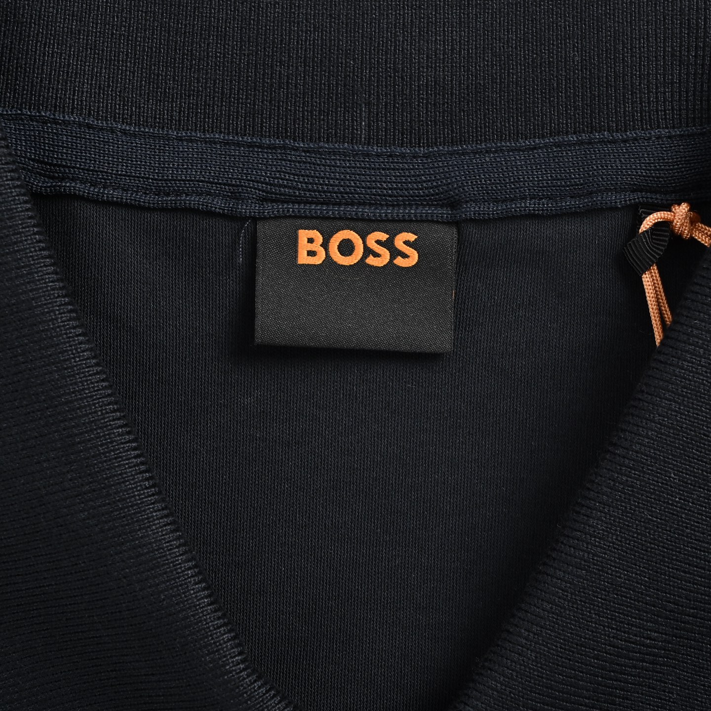 Boss 纯色刺绣小标Polo短袖 深宝蓝