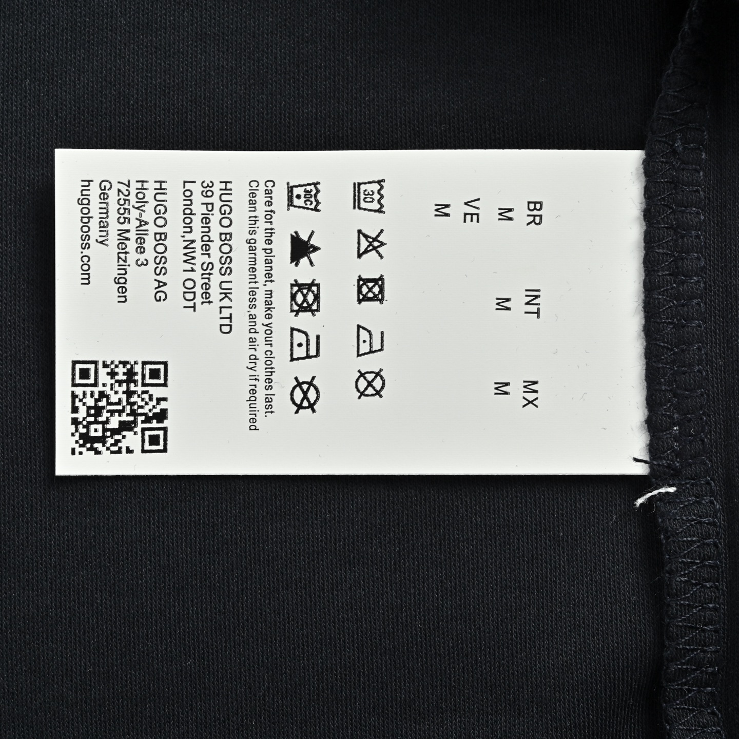 Boss 纯色刺绣小标Polo短袖 深宝蓝