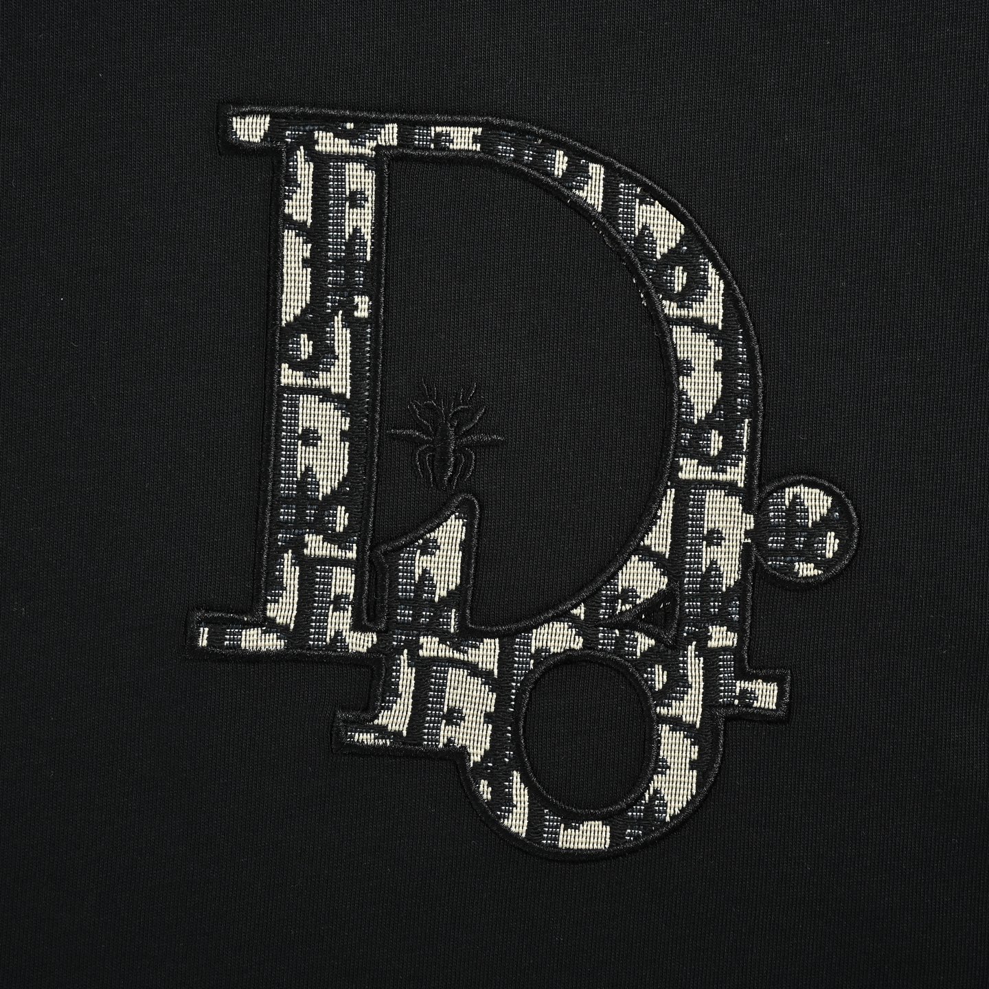 Dior/迪奥 贴布字母logo刺绣短袖 黑色 白色-Chinese UA Cheap High Quatity Brand Clothes Bags handbags Sneakers wholesale wholesaler seller from China Factory suppliers Fashion Clothing Shoes best Quality Beautiful Price Dior/迪奥 贴布字母logo刺绣短袖 黑色 白色