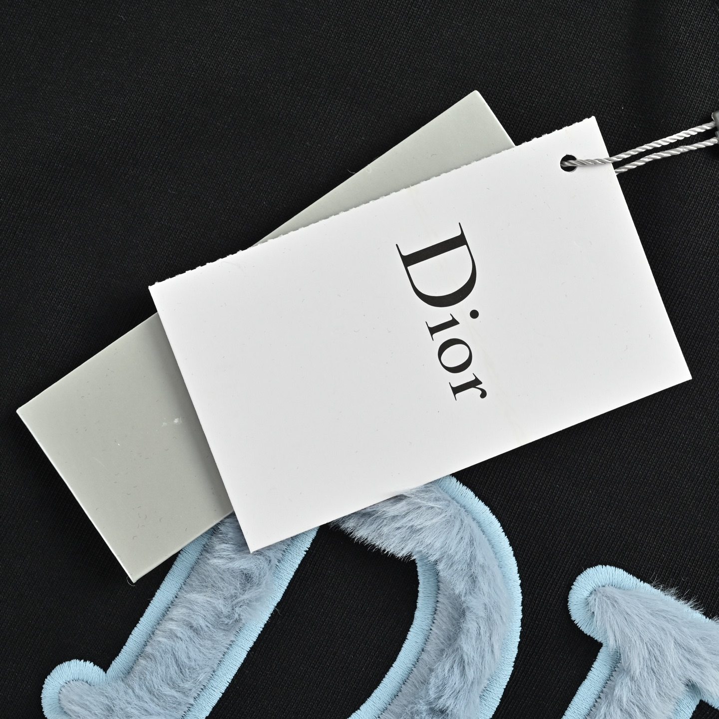 Dior/迪奥 毛绒字母logo短袖 黑色 白色-Top High Quatity Cheap Sneakers Fashion Clothing Clothes Bags handbags Shoes of all Brand wholesale With The best Quality And Beautiful Price from China Factory Chinese suppliers wholesaler seller Dior/迪奥 毛绒字母logo短袖 黑色 白色