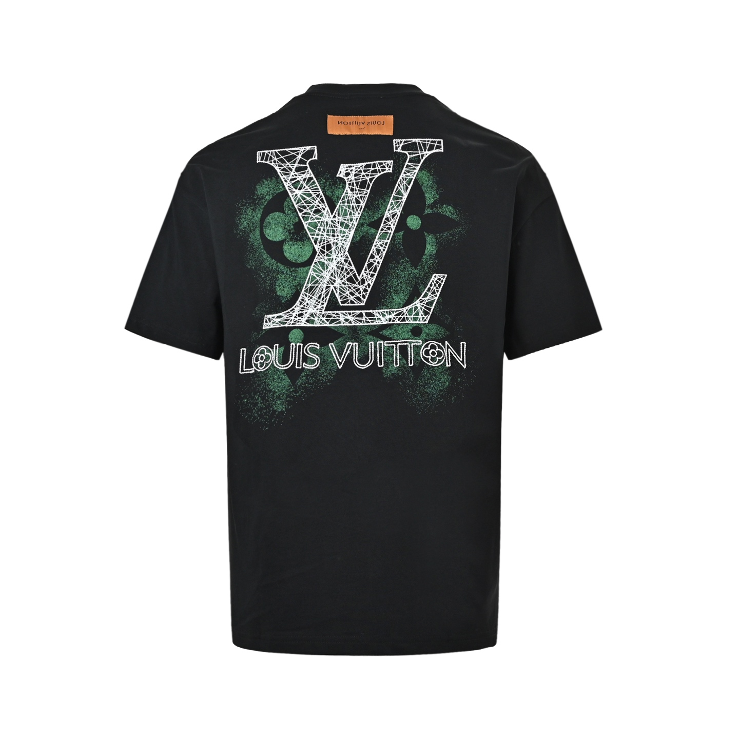 Louis Vuitton/路易威登 喷墨老花线条logo刺绣短袖 黑色 白色-Chinese UA Cheap High Quatity Brand Clothes Bags handbags Sneakers wholesale wholesaler seller from China Factory suppliers Fashion Clothing Shoes best Quality Beautiful Price Louis Vuitton/路易威登 喷墨老花线条logo刺绣短袖 黑色 白色