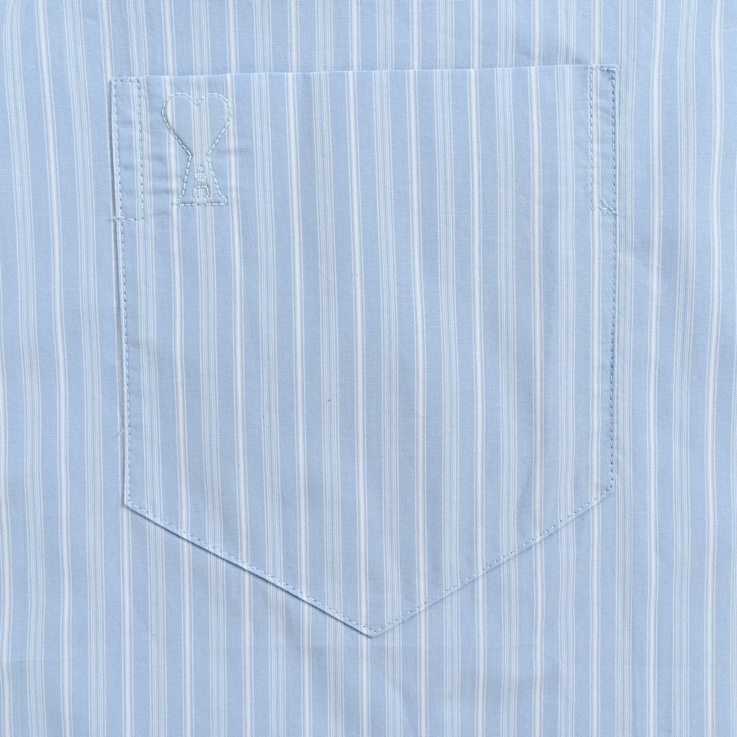 Ami Paris 蓝竖条纹绣花长袖衬衫-Top High Quatity Cheap Sneakers Fashion Clothing Clothes Bags handbags Shoes of all Brand wholesale With The best Quality And Beautiful Price from China Factory Chinese suppliers wholesaler seller Ami Paris 蓝竖条纹绣花长袖衬衫