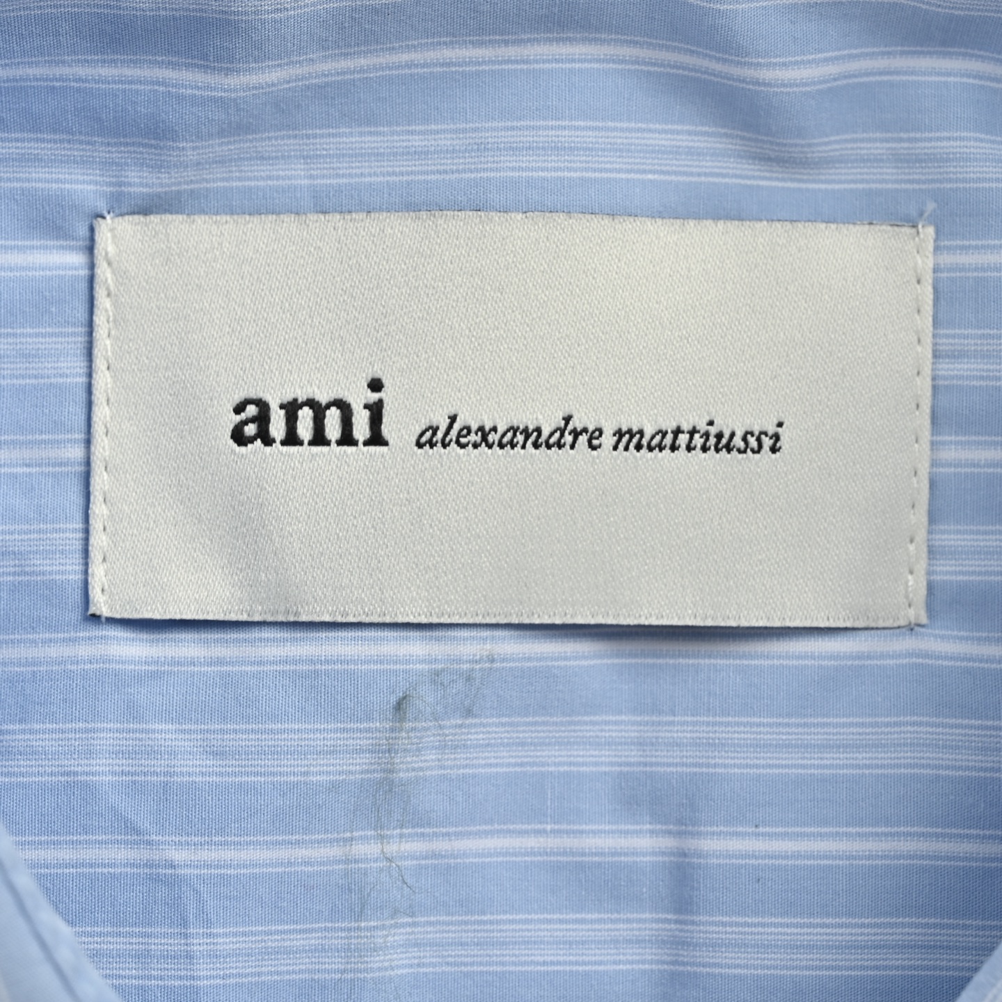 Ami Paris 蓝竖条纹绣花长袖衬衫-Top High Quatity Cheap Sneakers Fashion Clothing Clothes Bags handbags Shoes of all Brand wholesale With The best Quality And Beautiful Price from China Factory Chinese suppliers wholesaler seller Ami Paris 蓝竖条纹绣花长袖衬衫
