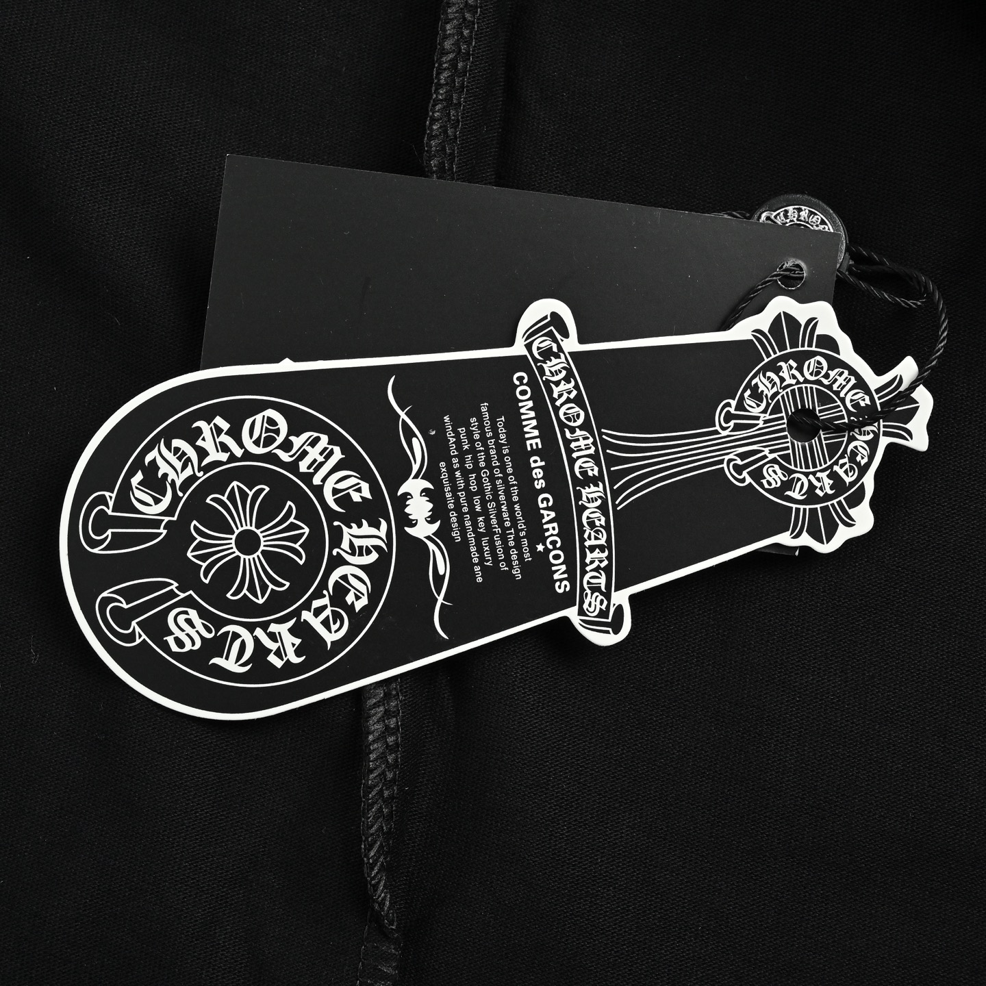 Chrome Hearts/克罗心 温感变色刺绣五金logo短袖 黑色 白色
