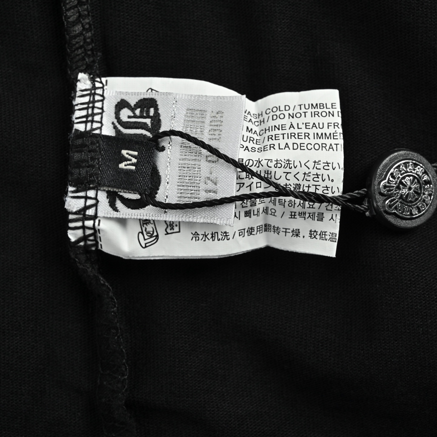 Chrome Hearts/克罗心 26ss 重工中空刺绣短袖 黑色 白色