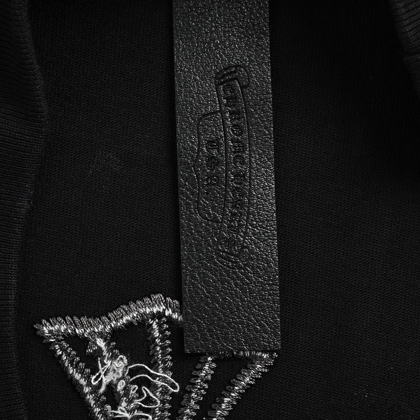 Chrome Hearts/克罗心 26ss 重工中空刺绣短袖 黑色 白色