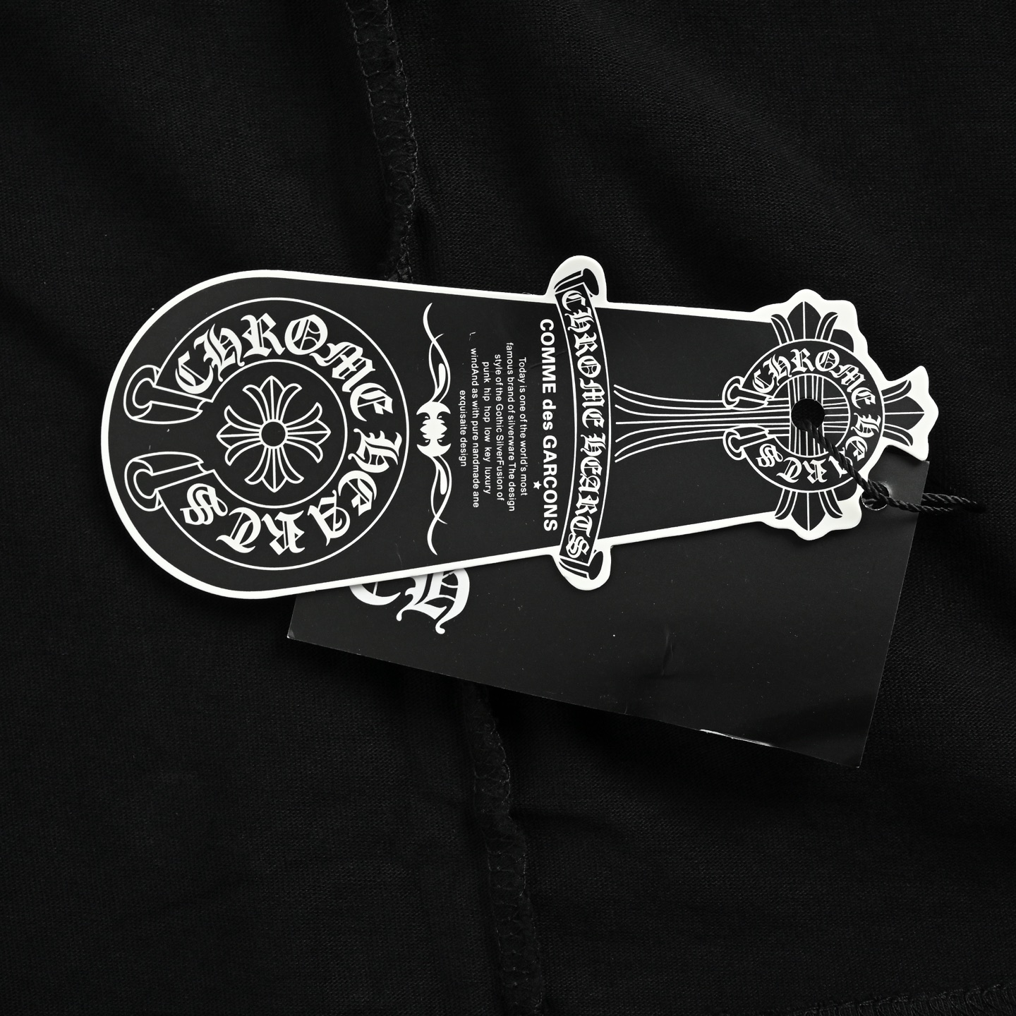 Chrome Hearts/克罗心 26ss 重工中空刺绣短袖 黑色 白色
