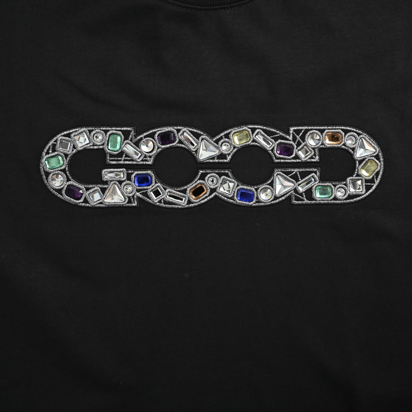 GOODBRAND 26ss 镶嵌宝石logo短袖 Colors 黑色 白色-Chinese UA Cheap High Quatity Brand Clothes Bags handbags Sneakers wholesale wholesaler seller from China Factory suppliers Fashion Clothing Shoes best Quality Beautiful Price GOODBRAND 26ss 镶嵌宝石logo短袖 Colors 黑色 白色
