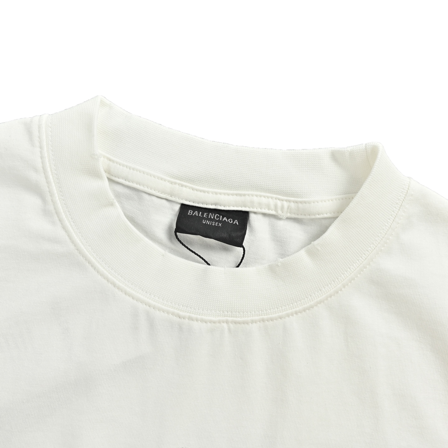 Balenciaga/巴黎世家 25ss新款破坏涂鸦短袖 Balenciaga模糊短袖 黑 白