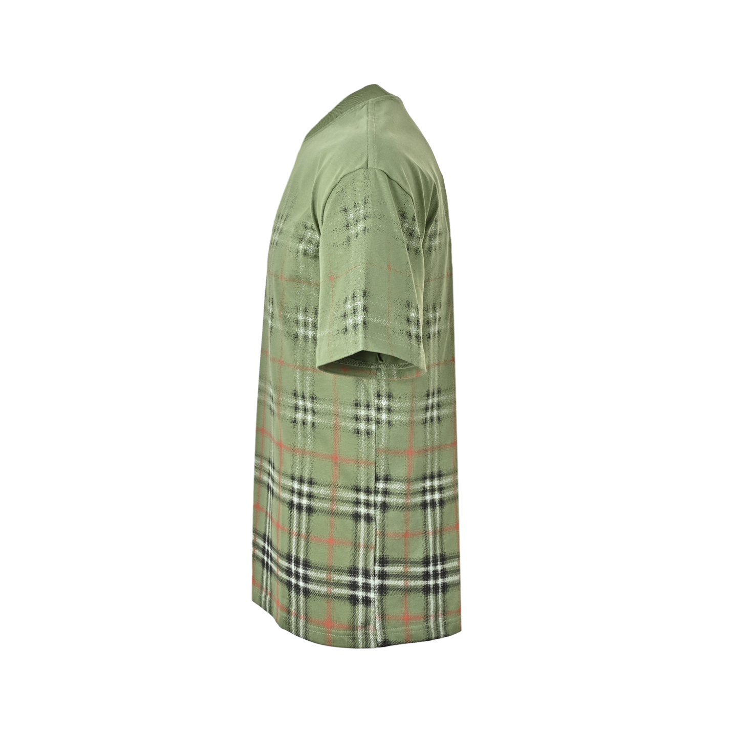Burberry/巴宝莉 26ss 渐变模糊格纹印花短袖 白色/卡其色-莆田鞋,莆田鞋货源,高仿鞋,高仿鞋货源,安福档口,莆田高仿鞋,莆田鞋批发,高仿鞋批发,莆田高仿运动鞋,高仿运动鞋,莆田运动鞋 Burberry/巴宝莉 26ss 渐变模糊格纹印花短袖 白色/卡其色