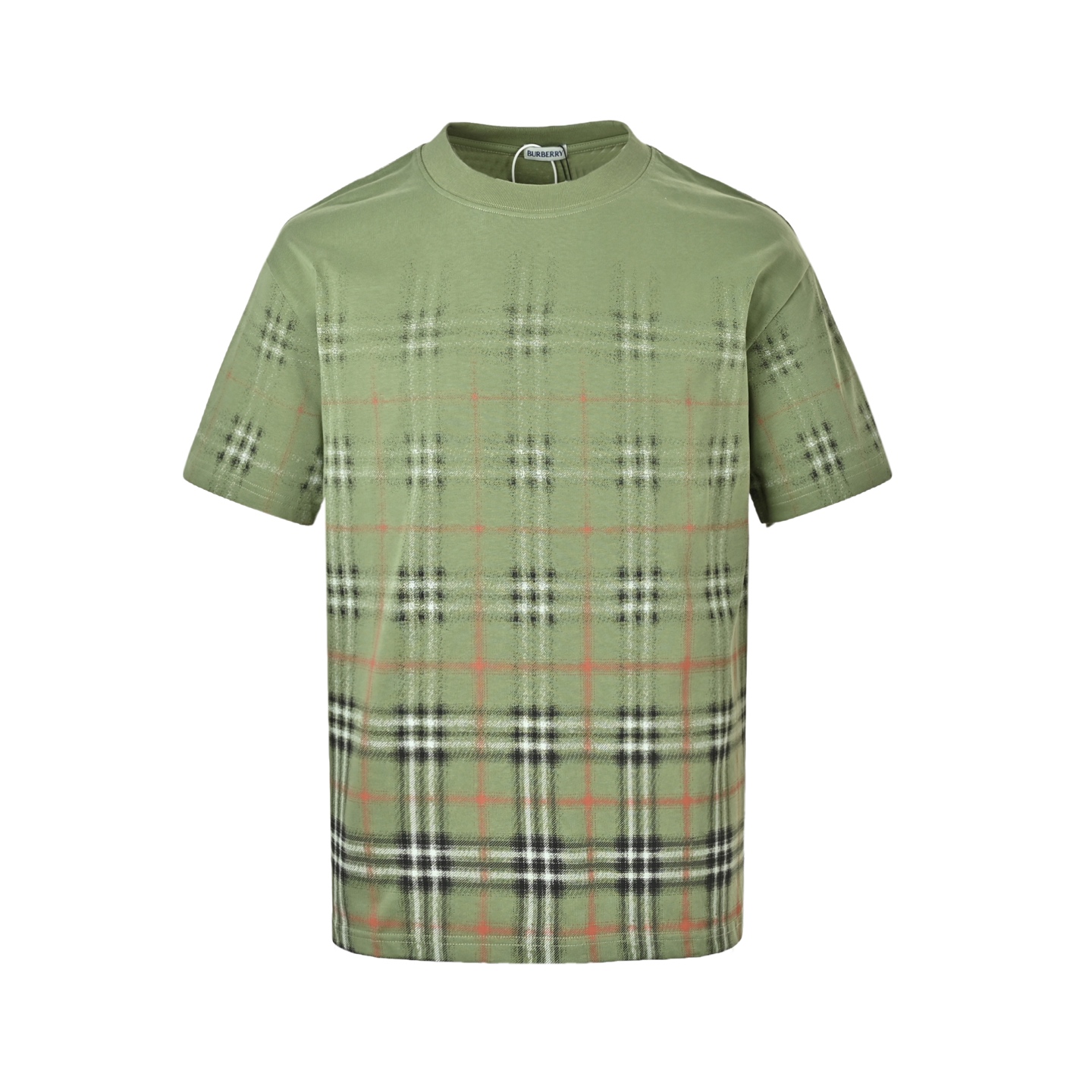 Burberry/巴宝莉 26ss 渐变模糊格纹印花短袖 白色/卡其色 Burberry/巴宝莉 26ss 渐变模糊格纹印花短袖 白色/卡其色