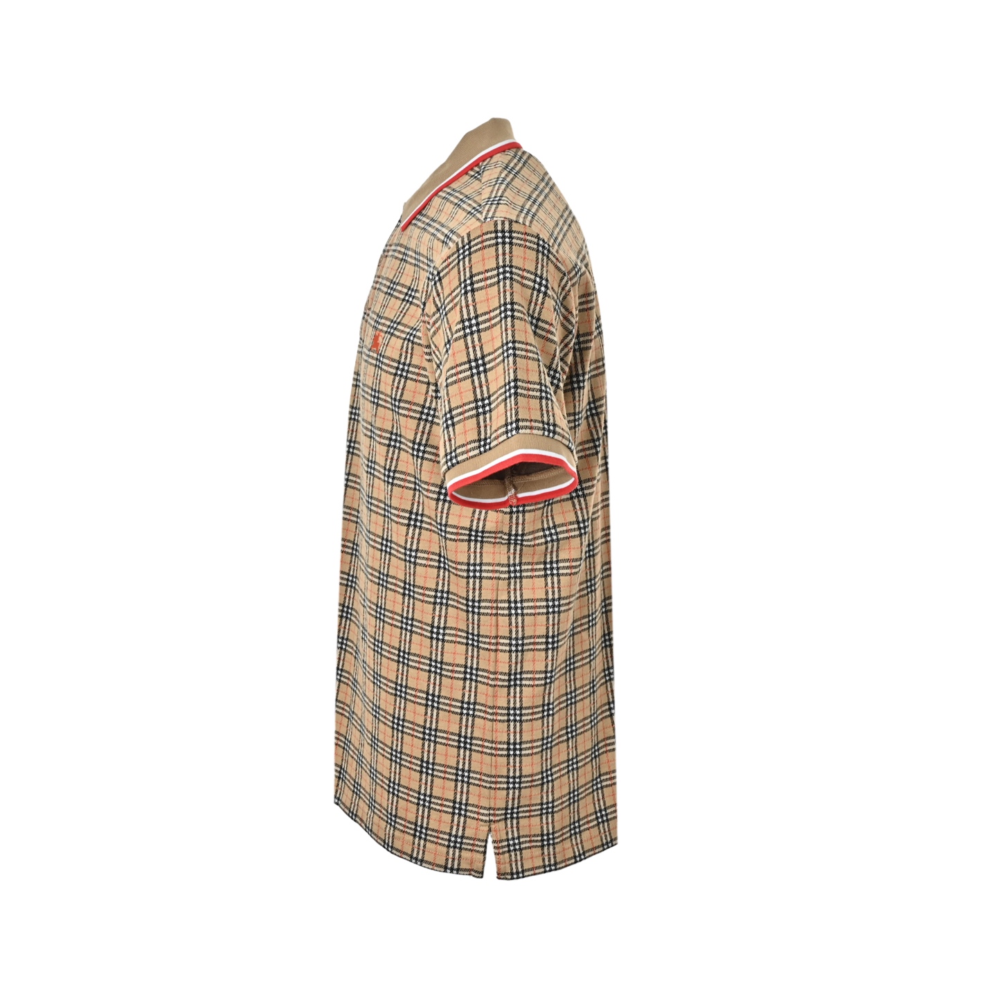 Burberry/巴宝莉 战马刺绣格纹Polo短袖 轻奢主义 卡其色-Top High Quatity Cheap Sneakers Fashion Clothing Clothes Bags handbags Shoes of all Brand wholesale With The best Quality And Beautiful Price from China Factory Chinese suppliers wholesaler seller Burberry/巴宝莉 战马刺绣格纹Polo短袖 轻奢主义 卡其色