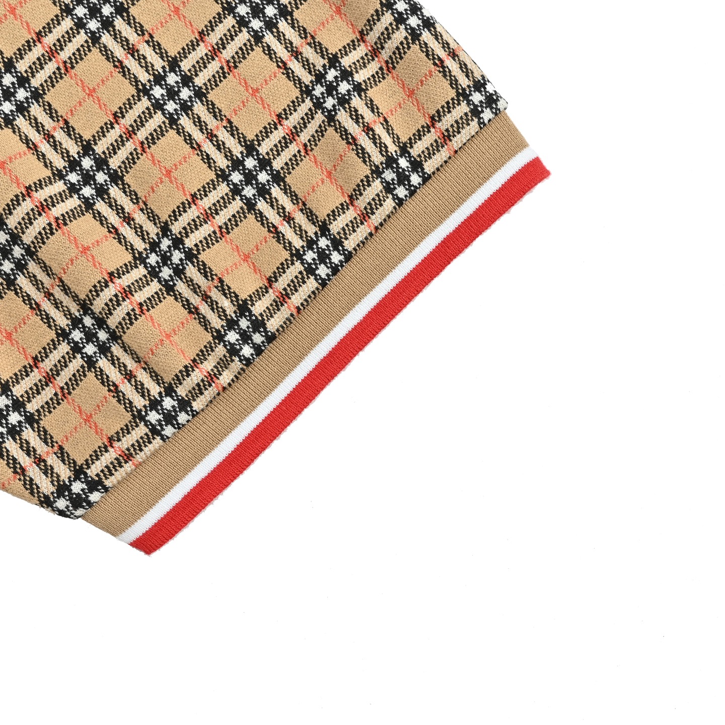 Burberry/巴宝莉 战马刺绣格纹Polo短袖 轻奢主义 卡其色-Top High Quatity Cheap Sneakers Fashion Clothing Clothes Bags handbags Shoes of all Brand wholesale With The best Quality And Beautiful Price from China Factory Chinese suppliers wholesaler seller Burberry/巴宝莉 战马刺绣格纹Polo短袖 轻奢主义 卡其色