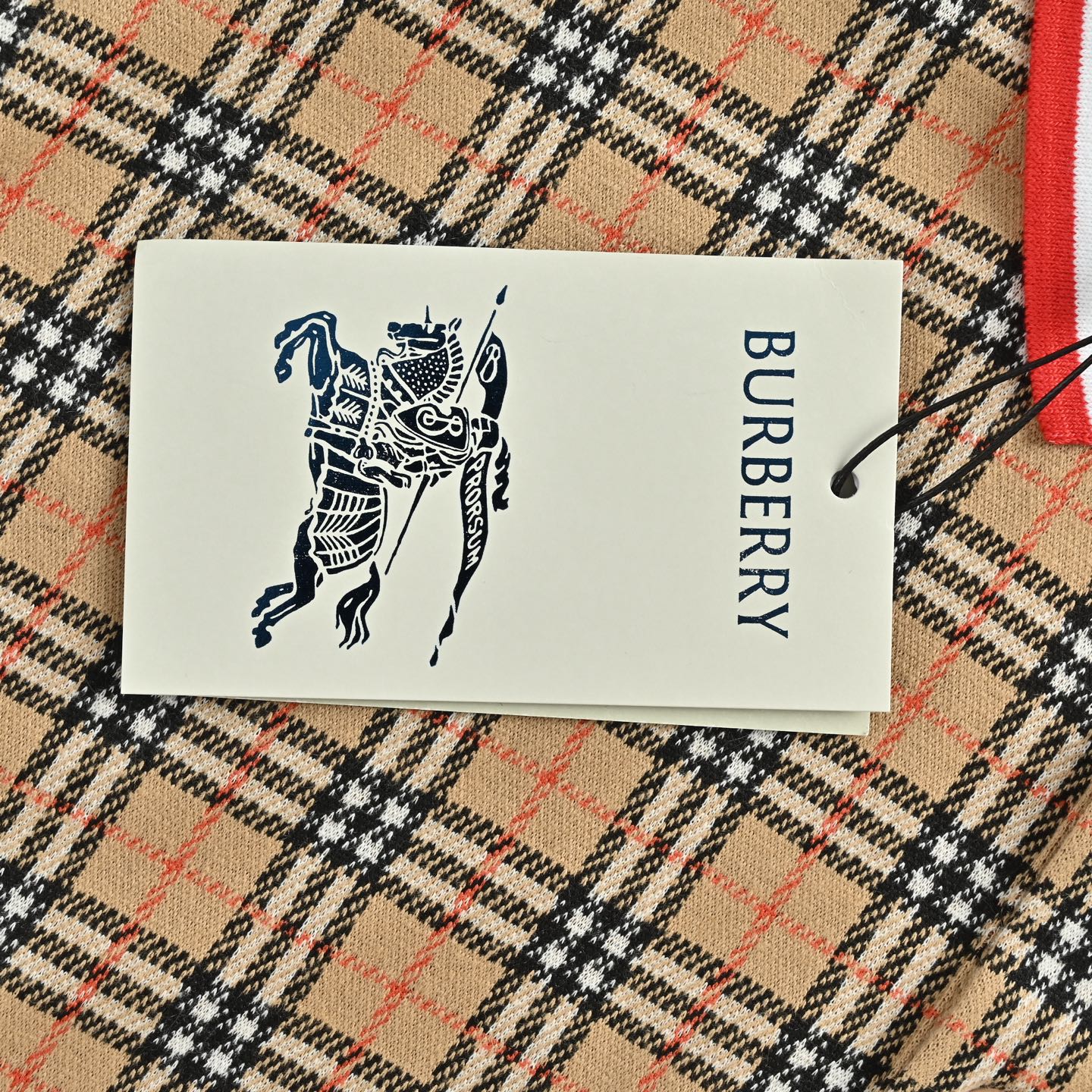 Burberry/巴宝莉 战马刺绣格纹Polo短袖 轻奢主义 卡其色-Top High Quatity Cheap Sneakers Fashion Clothing Clothes Bags handbags Shoes of all Brand wholesale With The best Quality And Beautiful Price from China Factory Chinese suppliers wholesaler seller Burberry/巴宝莉 战马刺绣格纹Polo短袖 轻奢主义 卡其色