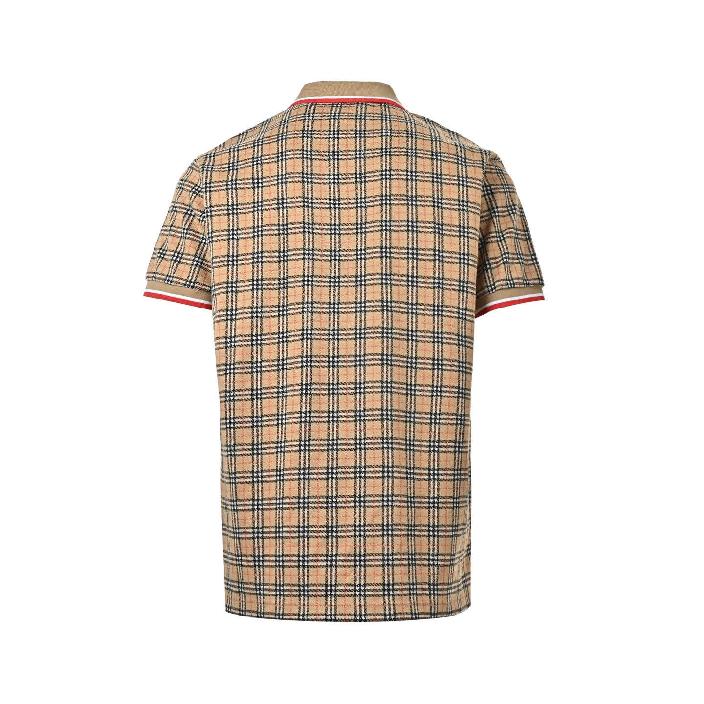 Burberry/巴宝莉 战马刺绣格纹Polo短袖 轻奢主义 卡其色-Top High Quatity Cheap Sneakers Fashion Clothing Clothes Bags handbags Shoes of all Brand wholesale With The best Quality And Beautiful Price from China Factory Chinese suppliers wholesaler seller Burberry/巴宝莉 战马刺绣格纹Polo短袖 轻奢主义 卡其色