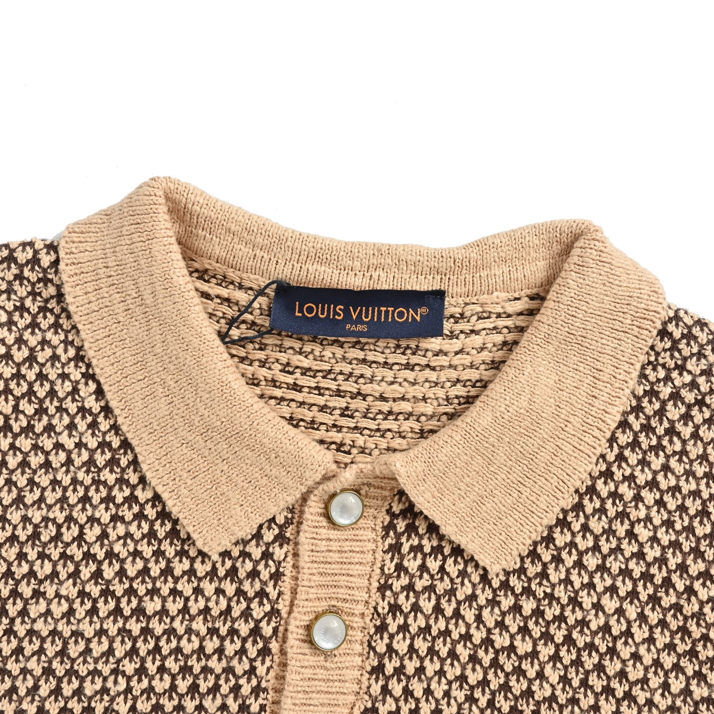 Louis Vuitton/路易威登 26ss 胸口皮章针织Polo短袖 Louis Vuitton/路易威登 26ss 胸口皮章针织Polo短袖