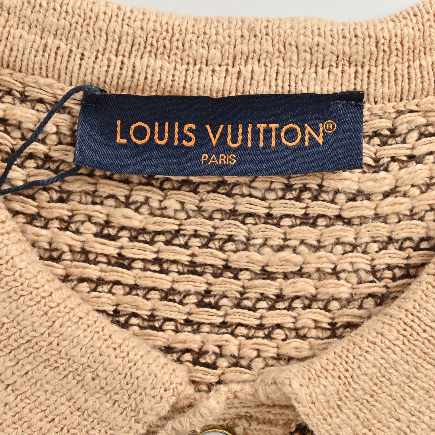 Louis Vuitton/路易威登 26ss 胸口皮章针织Polo短袖 Louis Vuitton/路易威登 26ss 胸口皮章针织Polo短袖