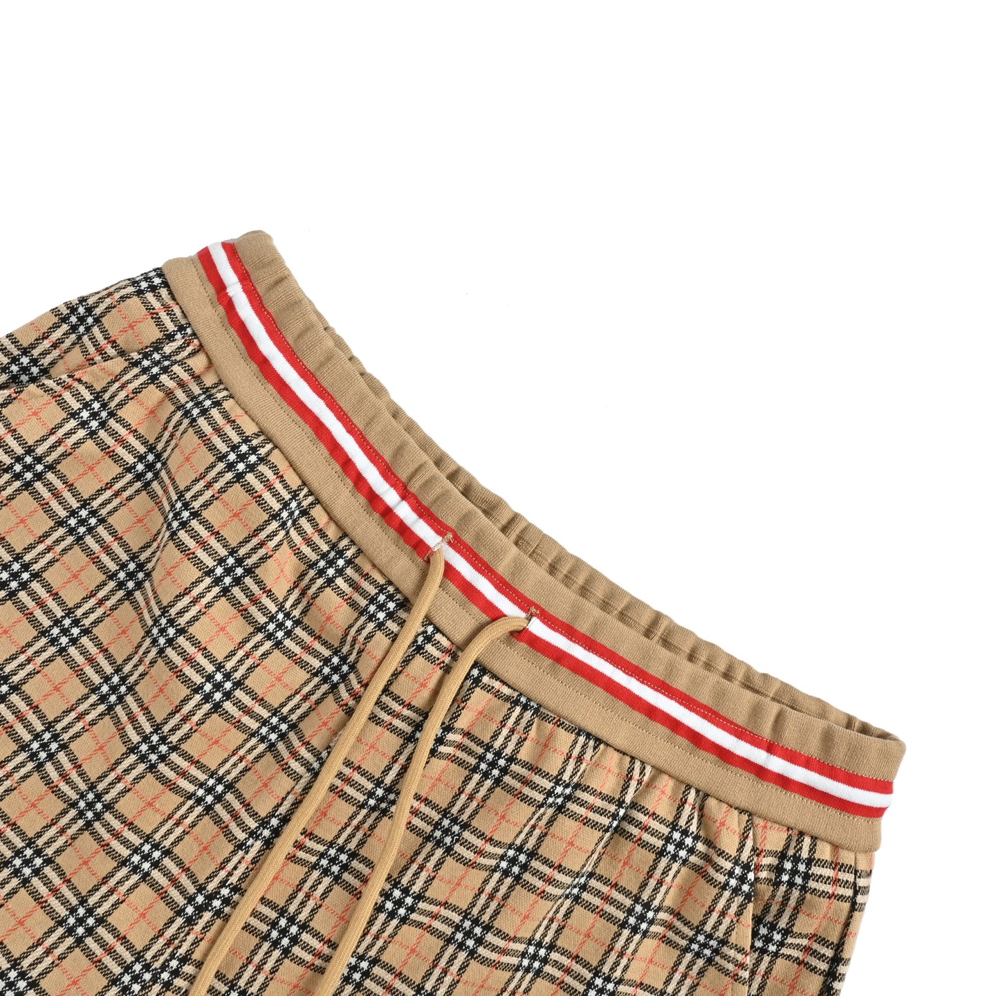 Burberry/巴宝莉 战马刺绣格纹短裤 卡其色 Burberry/巴宝莉 战马刺绣格纹短裤 卡其色