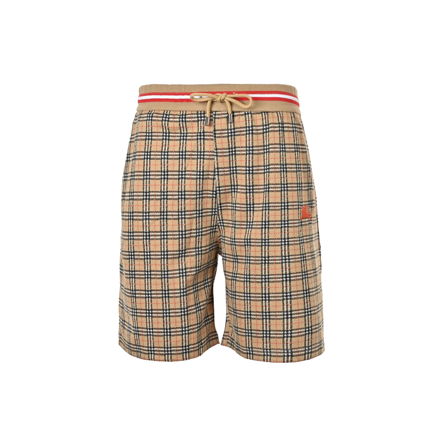 Burberry/巴宝莉 战马刺绣格纹短裤 卡其色 Burberry/巴宝莉 战马刺绣格纹短裤 卡其色