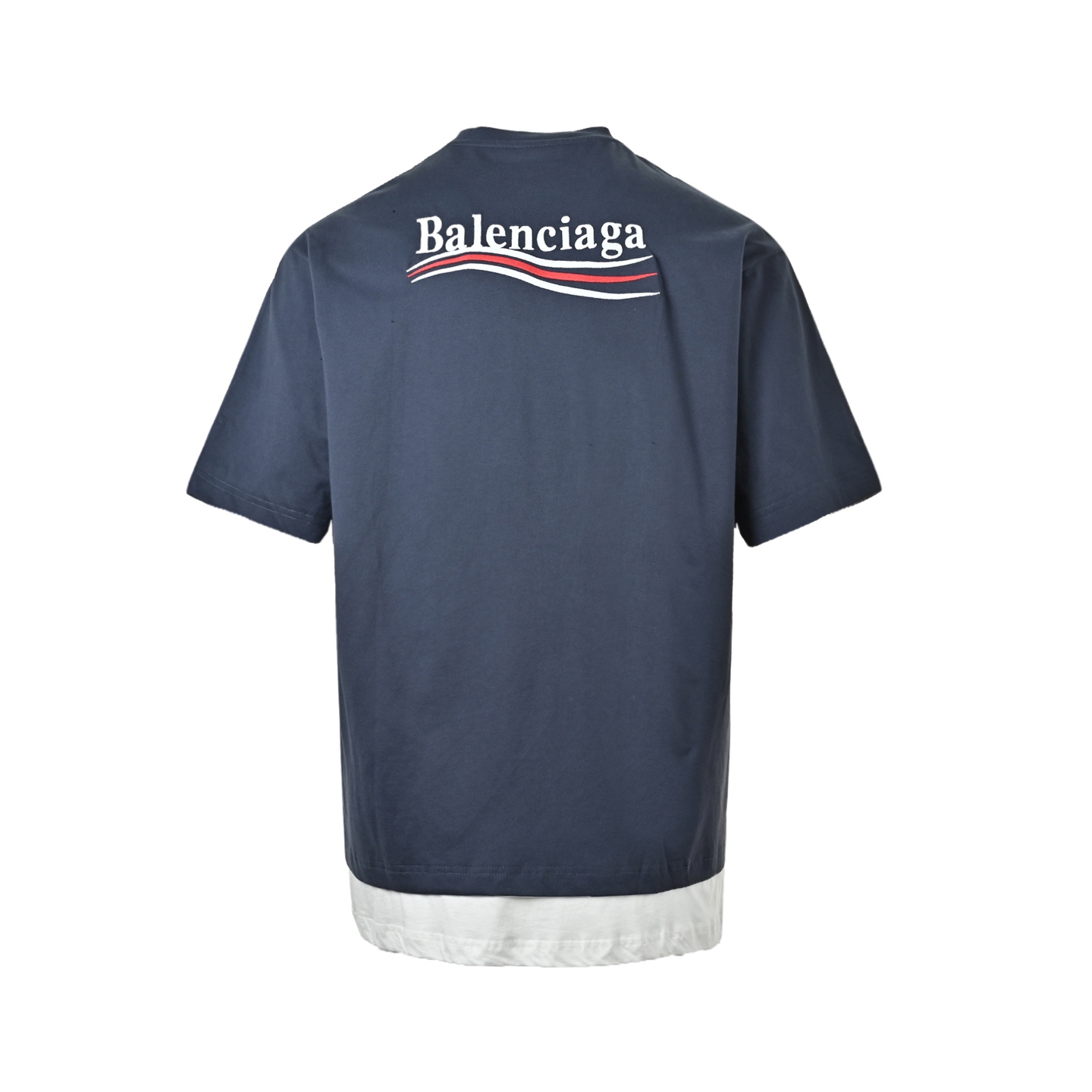 Balenciaga/巴黎世家 可乐叠层刺绣短袖
