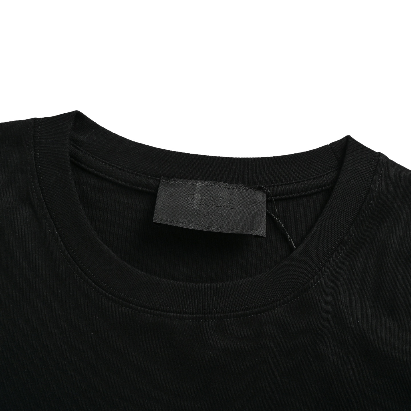 Prada/普拉达 25ss 真皮黑口袋短袖