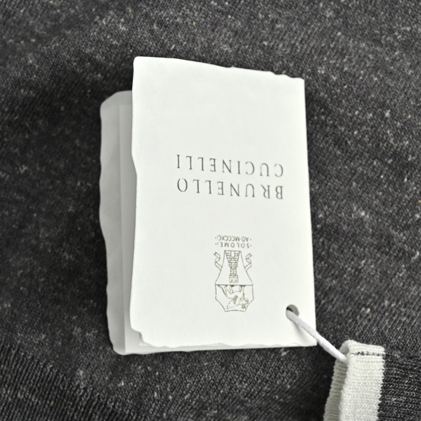 BRUNELLO CUCINELLI/BC 叠层假两件针织短袖天蓝色 麻灰色 驼色